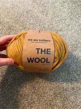 We Are Knitters The Wool Ochre Brown Tan Mustard Chunky 100% Wool Yarn Crochet